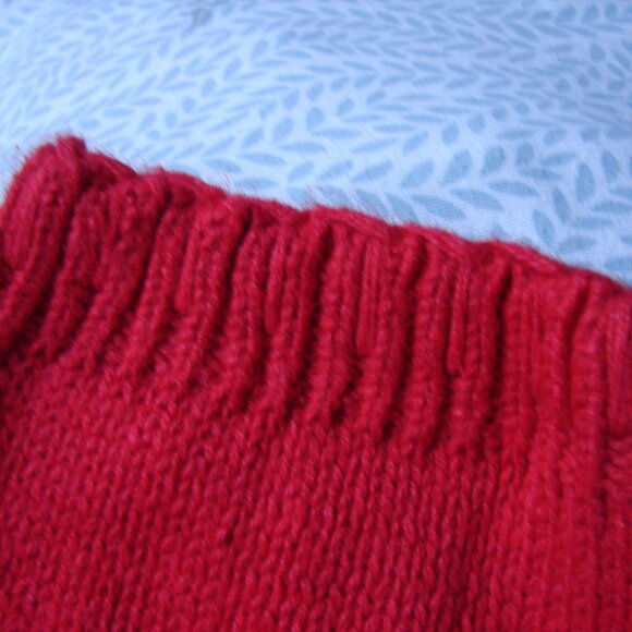 Vtg International Sportswear Oversized Knit Sweater Tunic TOP, Size 2X-3X Red - Picture 7 of 9